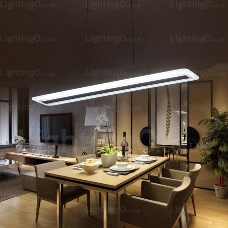 Lámpara colgante contemporánea moderna de 1 luz con pantalla acrílica Lámpara colgante contemporánea moderna de 1 luz con pantalla acrílica