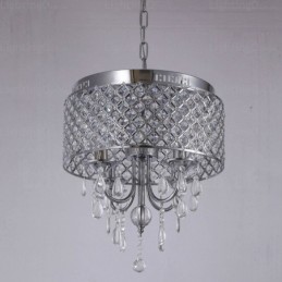 Lámpara colgante contemporánea moderna de 1 luz con pantalla de cristal