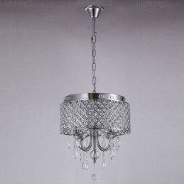 Lámpara colgante contemporánea moderna de 1 luz con pantalla de cristal