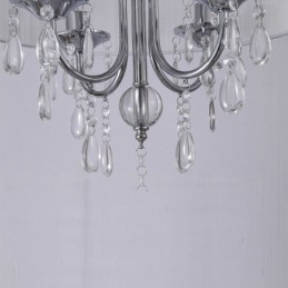 Lámpara colgante contemporánea moderna de 1 luz con pantalla de cristal