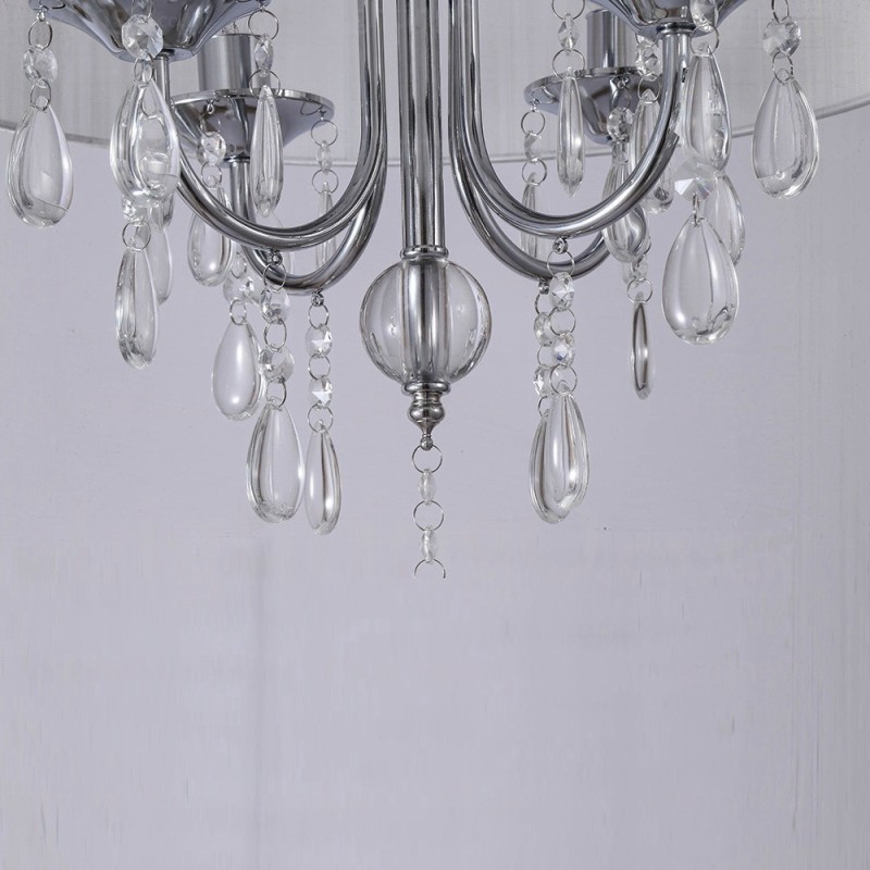 Lámpara colgante contemporánea moderna de 1 luz con pantalla de cristal