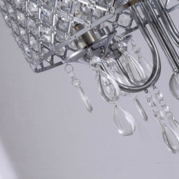 Lámpara colgante contemporánea moderna de 1 luz con pantalla de cristal