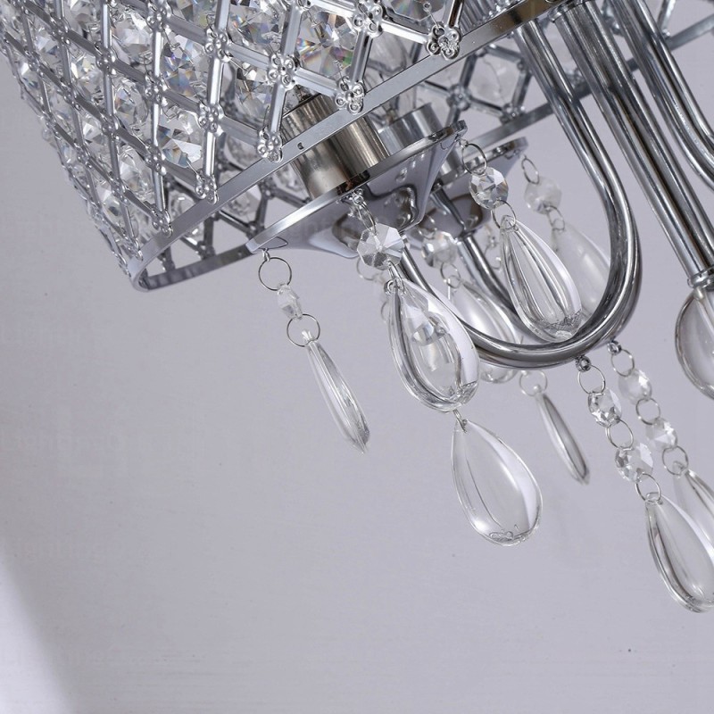 Lámpara colgante contemporánea moderna de 1 luz con pantalla de cristal
