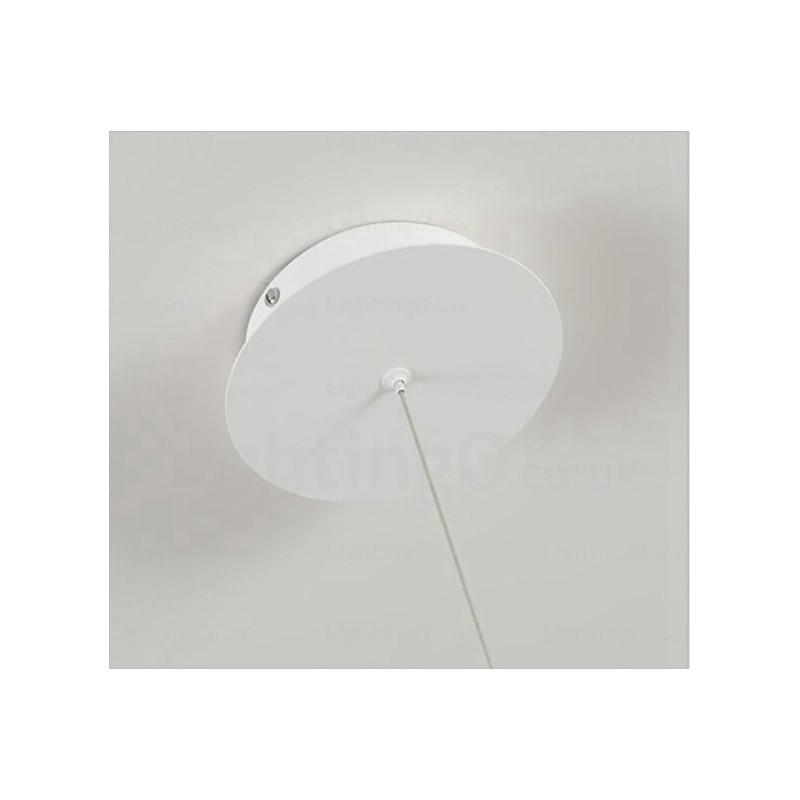 Lámpara colgante contemporánea moderna de 2 luces con pantalla acrílica