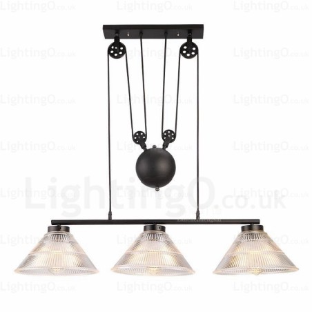 Lámpara colgante contemporánea moderna de 2 luces con pantalla de vidrio Lámpara colgante contemporánea moderna de 2 luces con pantalla de vidrio