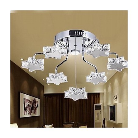 Lámpara empotrada moderna de 7 luces de acero inoxidable galvanizado Lámpara empotrada moderna de 7 luces de acero inoxidable galvanizado