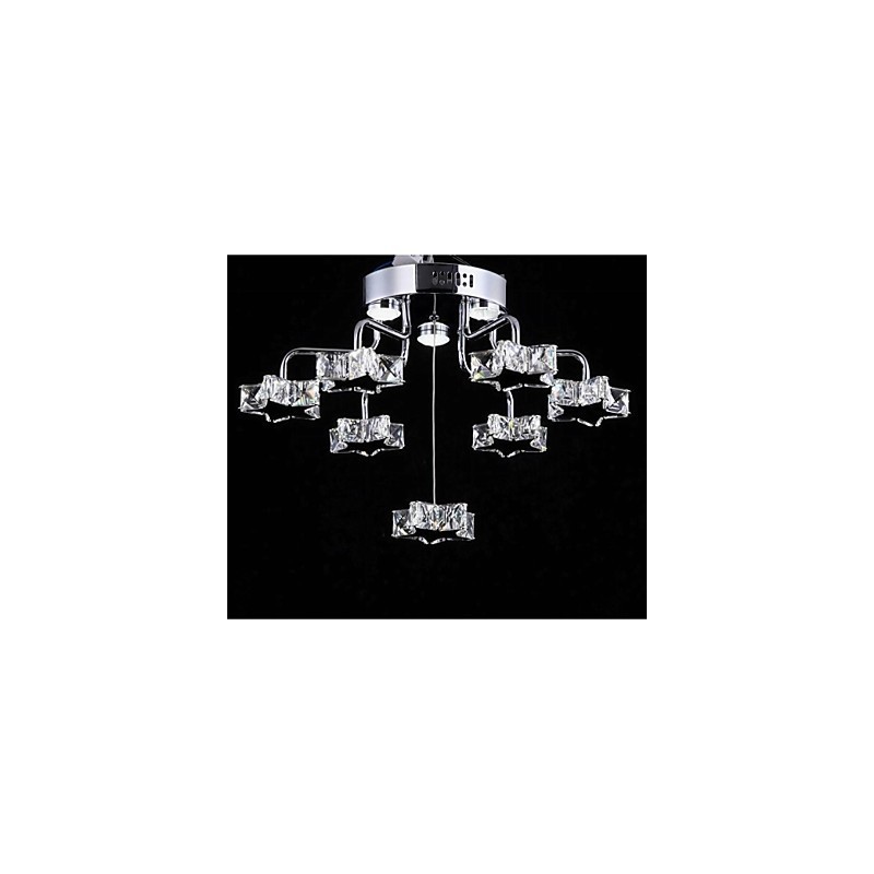Lámpara empotrada moderna de 7 luces de acero inoxidable galvanizado