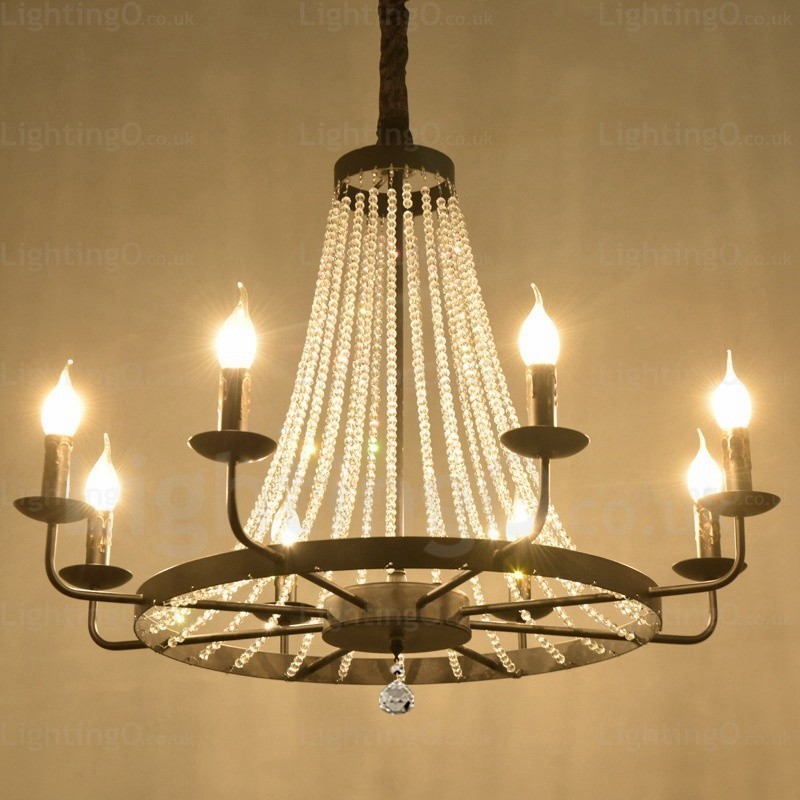 Lámpara colgante nórdica de 8 luces