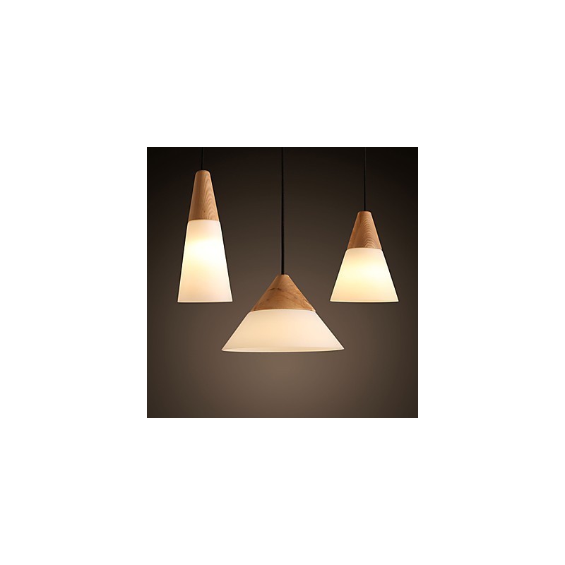 Lámpara colgante de metal de 3 luces, estilo mini, moderna y contemporánea
