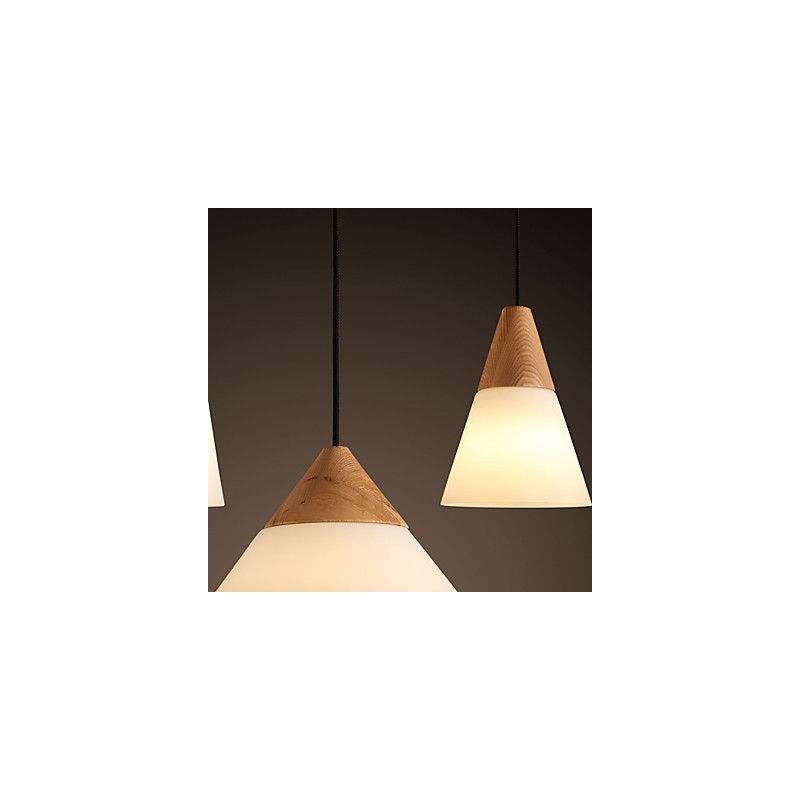 Lámpara colgante de metal de 3 luces, estilo mini, moderna y contemporánea