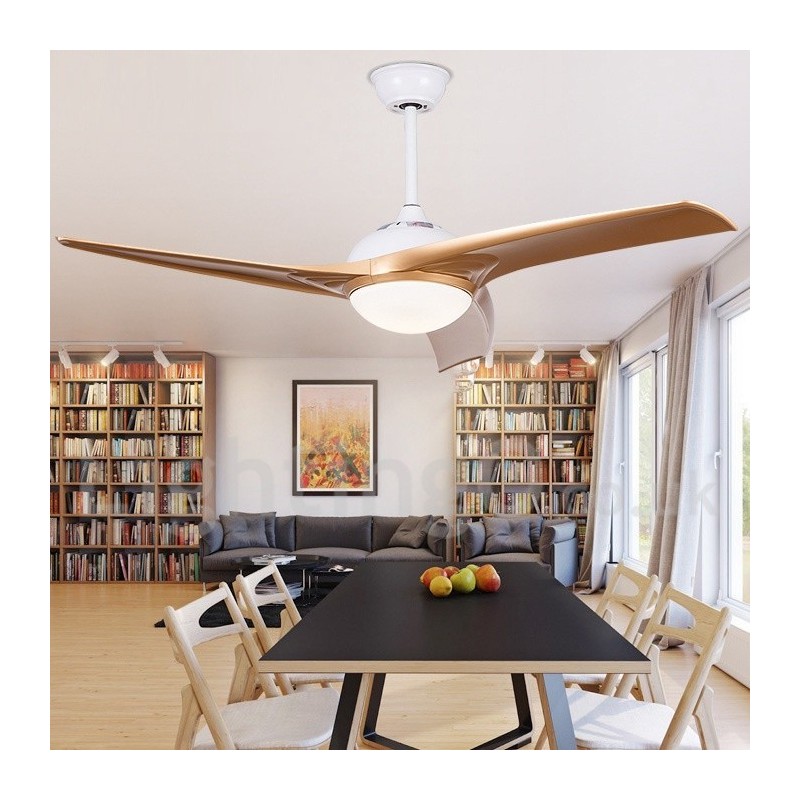 Ventilador de techo moderno y contemporáneo de estilo europeo de 52"