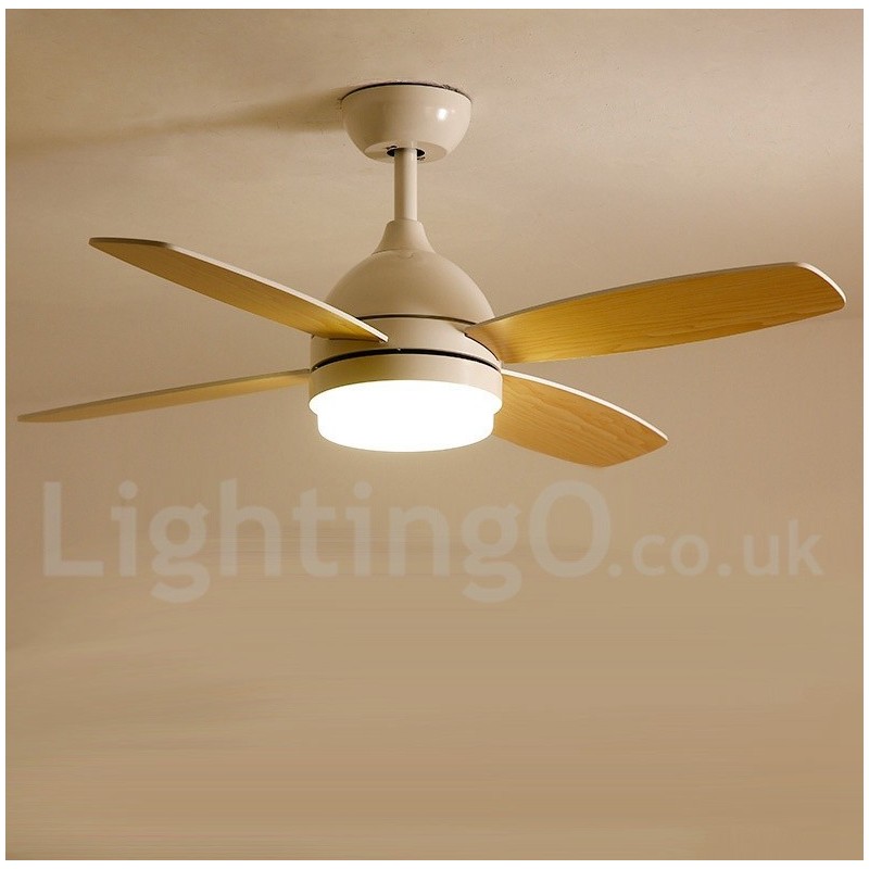 Ventilador de techo moderno y contemporáneo de estilo nórdico campestre de 42"