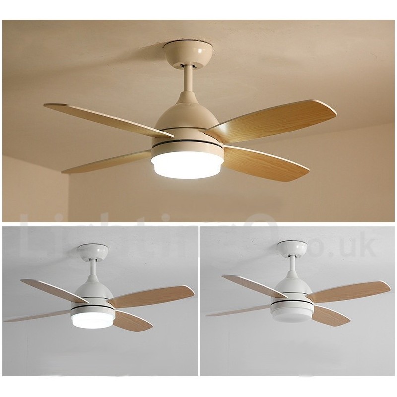 Ventilador de techo moderno y contemporáneo de estilo nórdico campestre de 42"
