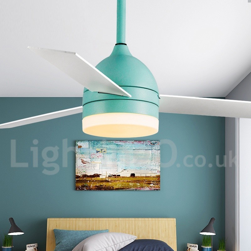 Ventilador de techo nórdico vintage moderno y contemporáneo de 42" y 48"