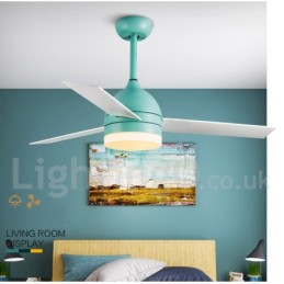 Ventilador de techo nórdico vintage moderno y contemporáneo de 42" y 48"