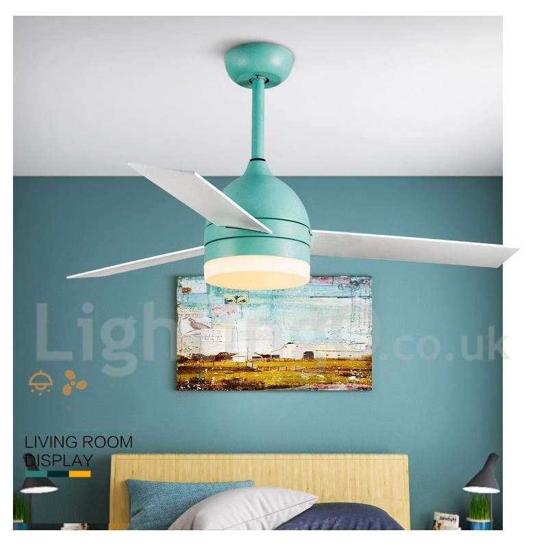 Ventilador de techo nórdico vintage moderno y contemporáneo de 42" y 48"