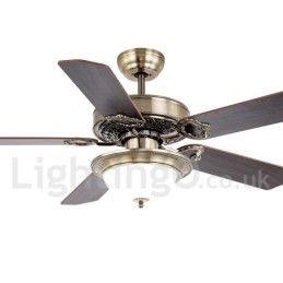 Ventilador de techo rústico estilo campestre retro de 42", 48" y 52"