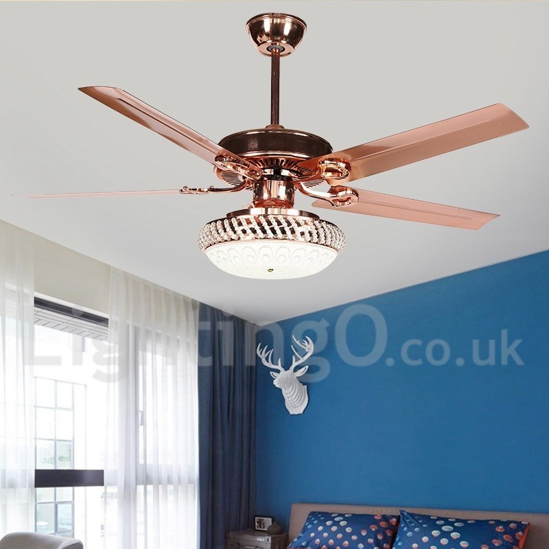 Ventilador de techo moderno y contemporáneo de estilo europeo de 52"