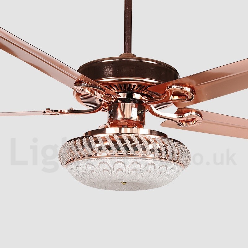 Ventilador de techo moderno y contemporáneo de estilo europeo de 52"