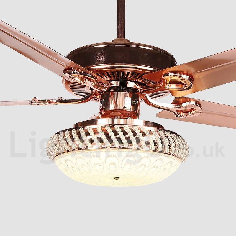 Ventilador de techo moderno y contemporáneo de estilo europeo de 52"
