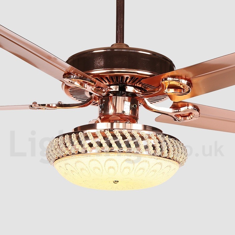 Ventilador de techo moderno y contemporáneo de estilo europeo de 52"