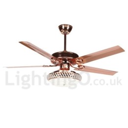 Ventilador de techo moderno y contemporáneo de estilo europeo de 52"