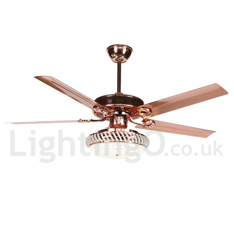 Ventilador de techo moderno y contemporáneo de estilo europeo de 52"