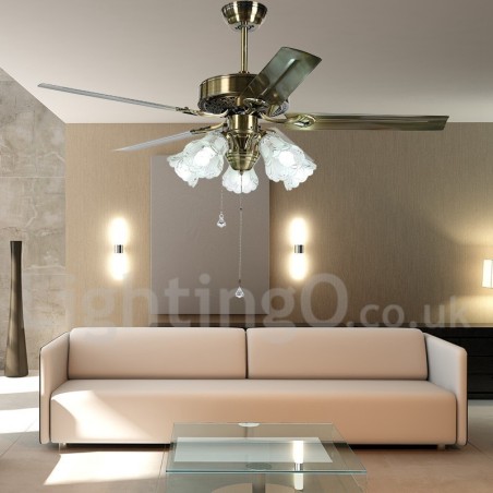 Ventilador de techo vintage estilo europeo de 52" Ventilador de techo vintage estilo europeo de 52"