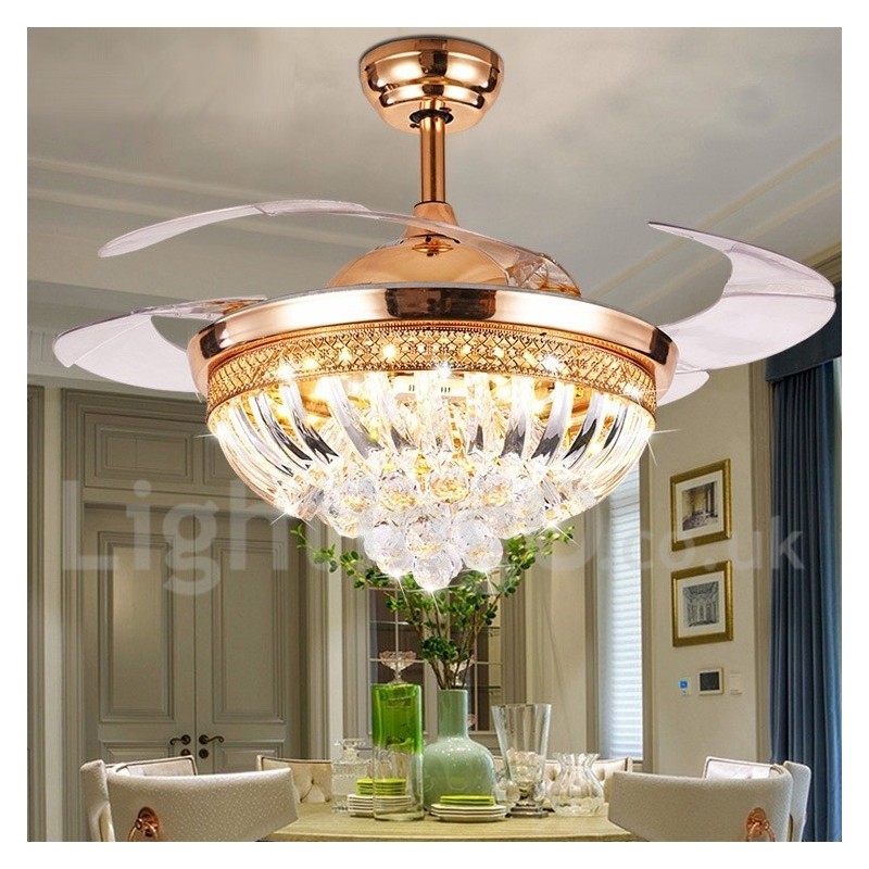 Ventilador de techo moderno y contemporáneo de estilo europeo de 42"