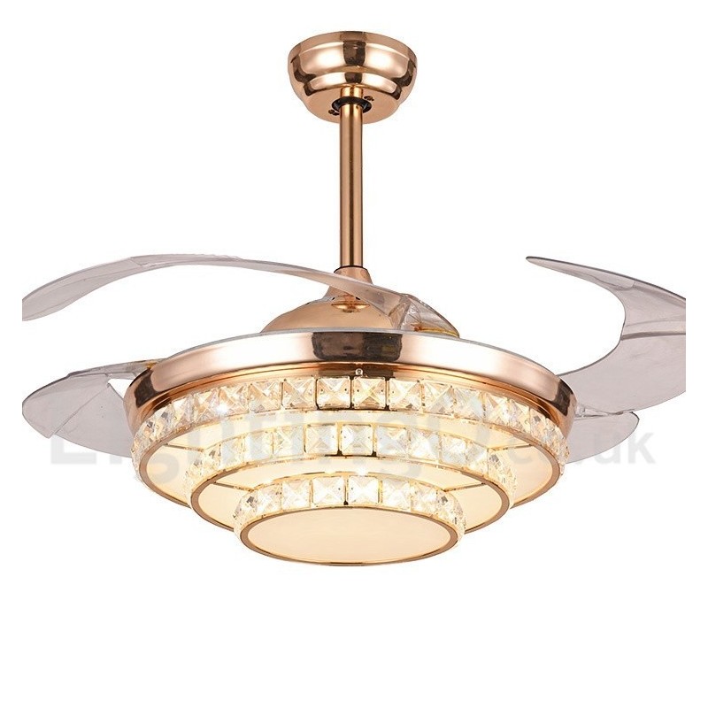 Ventilador de techo moderno y contemporáneo de estilo europeo de 42"