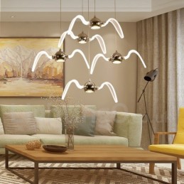 Lámpara colgante de iluminación contemporánea moderna