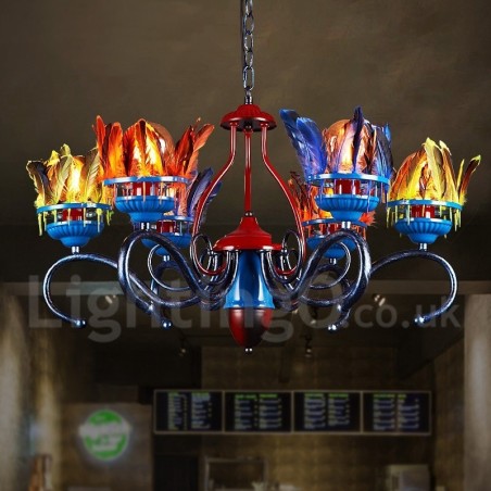 Lámpara colgante de acero retro para tienda de iluminación Lámpara colgante de acero retro para tienda de iluminación