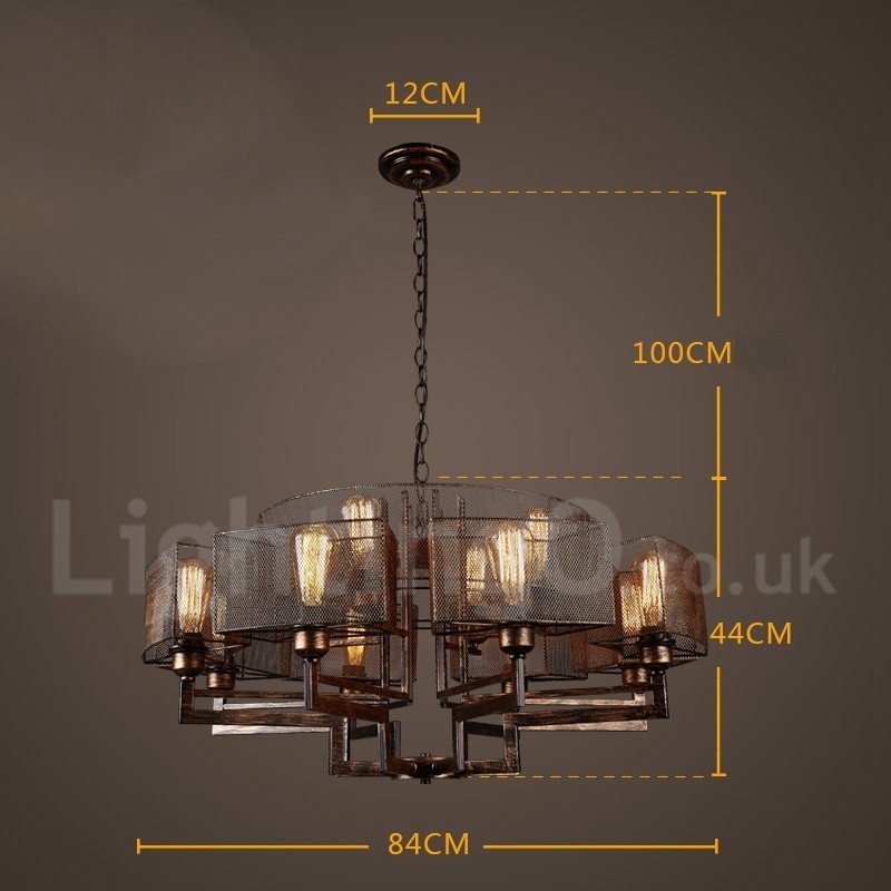 Lámpara colgante de acero de estilo industrial para tienda.