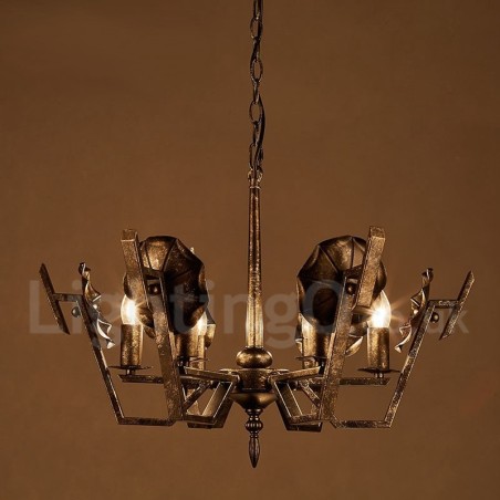 Lámpara colgante de acero de estilo industrial para tienda. Lámpara colgante de acero de estilo industrial para tienda.