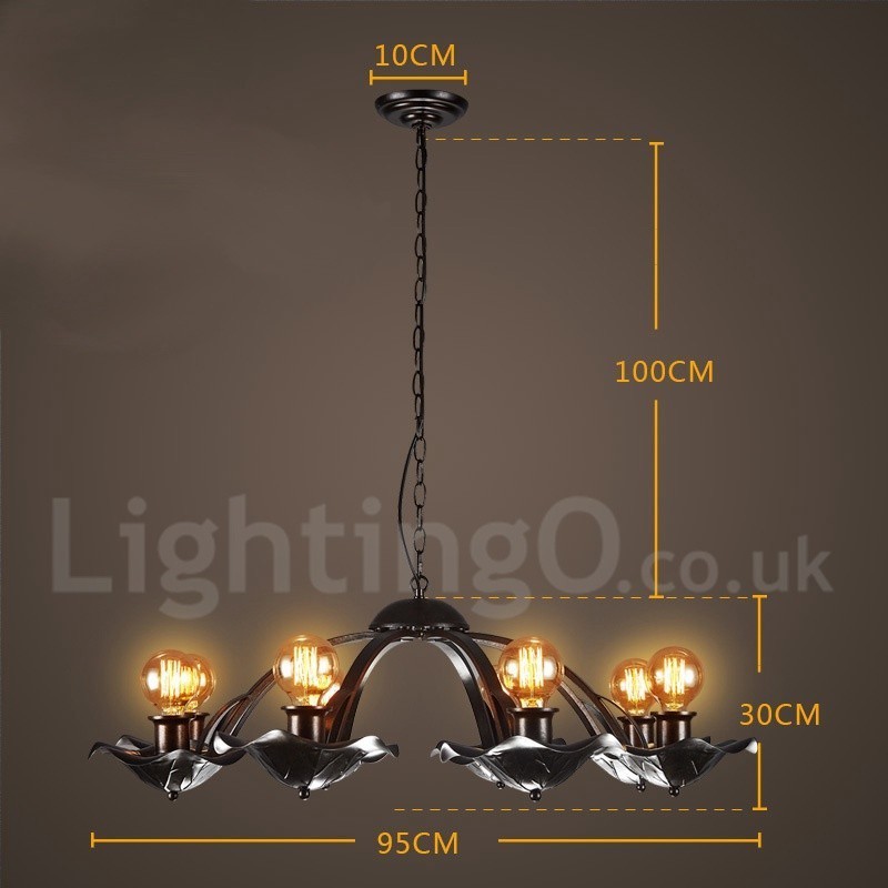 Lámpara colgante de acero de estilo industrial para tienda.