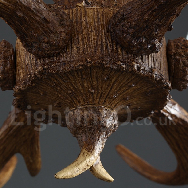 Lámpara colgante de araña de resina de estilo industrial para tienda