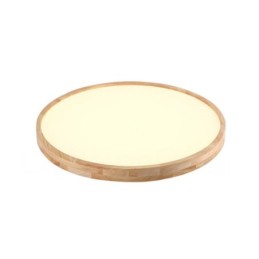 Lámpara de techo de madera redonda ultrafina Lámpara de techo de madera maciza acrílica Luces nórdicas