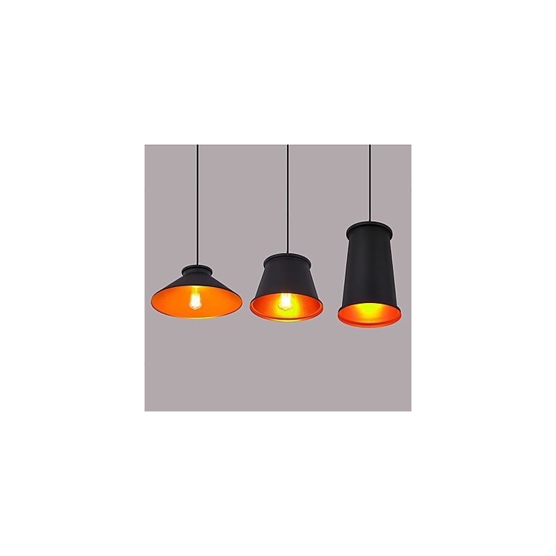 Lámpara colgante de metal de 3 luces, estilo mini, moderna y contemporánea