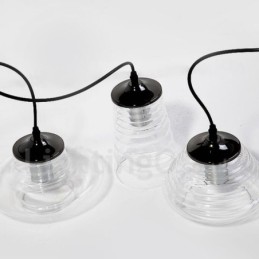 Lámpara colgante de vidrio de una sola cabeza para cafetería
