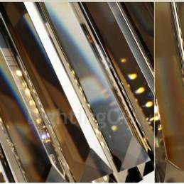 Lámpara colgante de cristal retro para cafetería y sala de exposiciones
