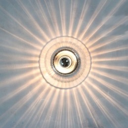 Apliques de pared con bombillas sin sombras, luz de techo moderna y contemporánea