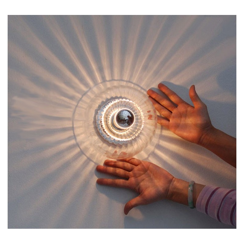 Apliques de pared con bombillas sin sombras, luz de techo moderna y contemporánea