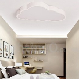 Lámpara de techo empotrada de estilo nórdico moderno, contemporáneo y regulable, con nubes ultrafinas y pantalla acrílica, con control remoto. También se puede usar como luz de pared.
