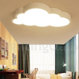 Lámpara de techo empotrada de estilo nórdico moderno, contemporáneo y regulable, con nubes ultrafinas y pantalla acrílica, con control remoto. También se puede usar como luz de pared.