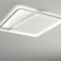 Lámparas de techo empotradas cuadradas de aluminio ultrafinas y minimalistas modernas de 5 cm