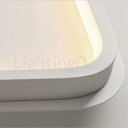 Lámparas de techo empotradas cuadradas de aluminio ultrafinas y minimalistas modernas de 5 cm