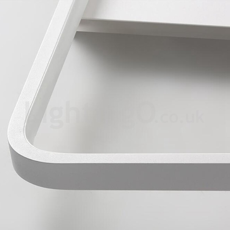 Lámparas de techo empotradas cuadradas de aluminio ultrafinas y minimalistas modernas de 5 cm
