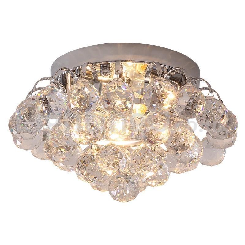 Lámparas de techo contemporáneas empotradas de cristal redondas de 30 cm y 55 cm