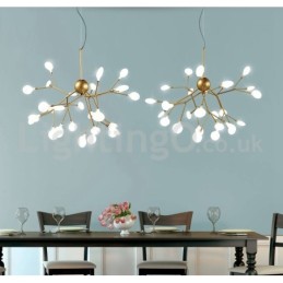 Lámpara de araña de luciérnagas posmoderna