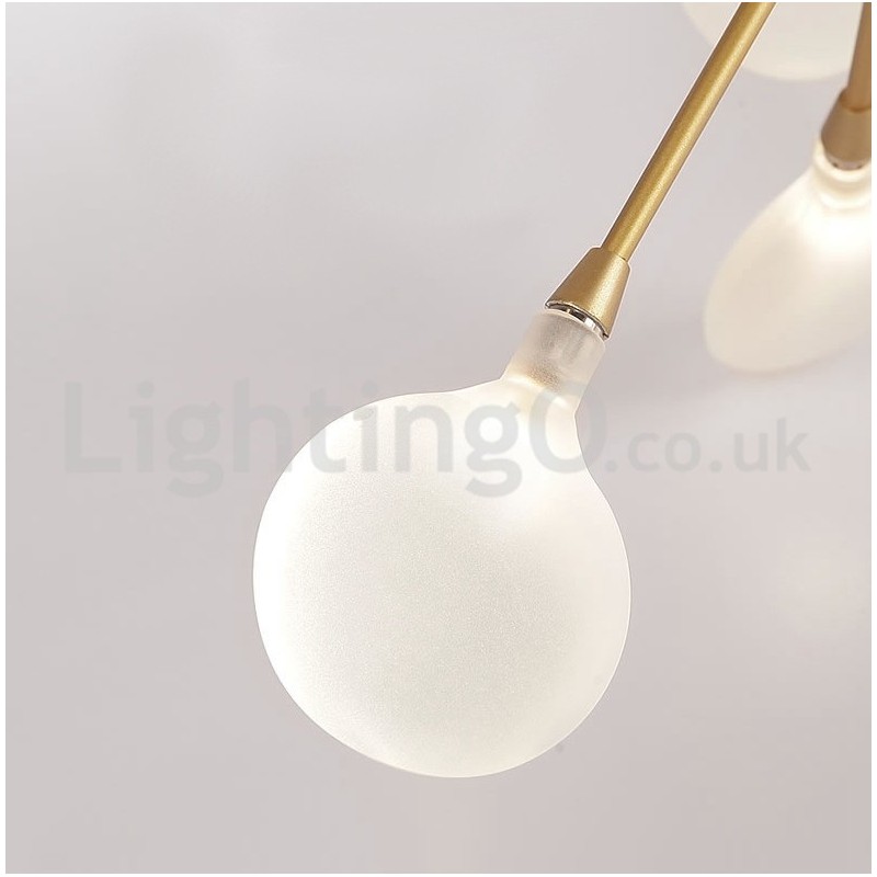 Lámpara de araña de luciérnagas posmoderna